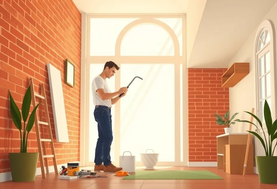 Intérieur rénové après travaux de peinture à Saint-Orens-de-Gameville
